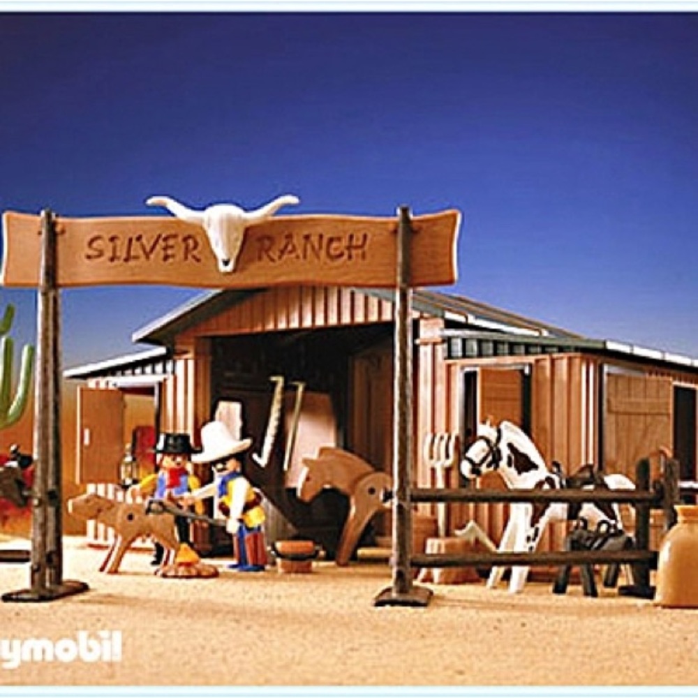 Excellent condition Vintage Playmobile- Silver Ranch